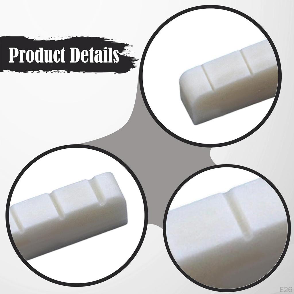 Electric Guitar Bone Nut Artificial Easy to Install Maintenance Precision Luthier Tool