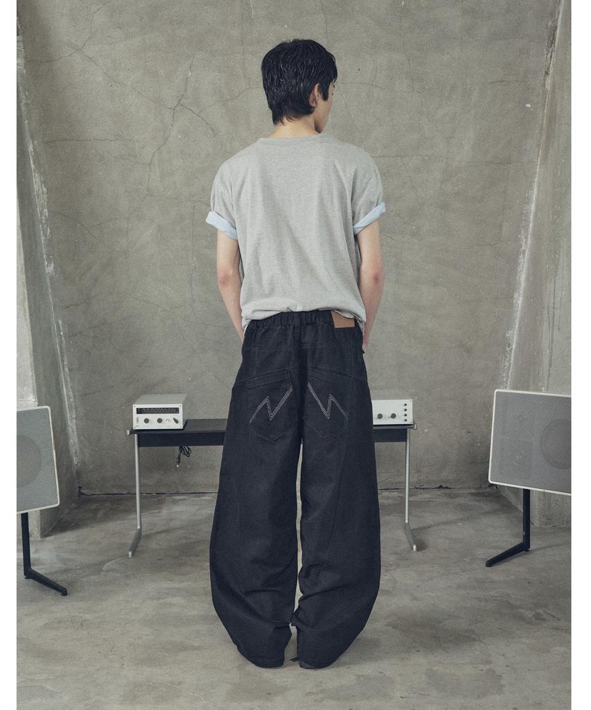SUPERSUB Flow Yoke Curved Cotton Denim - Black