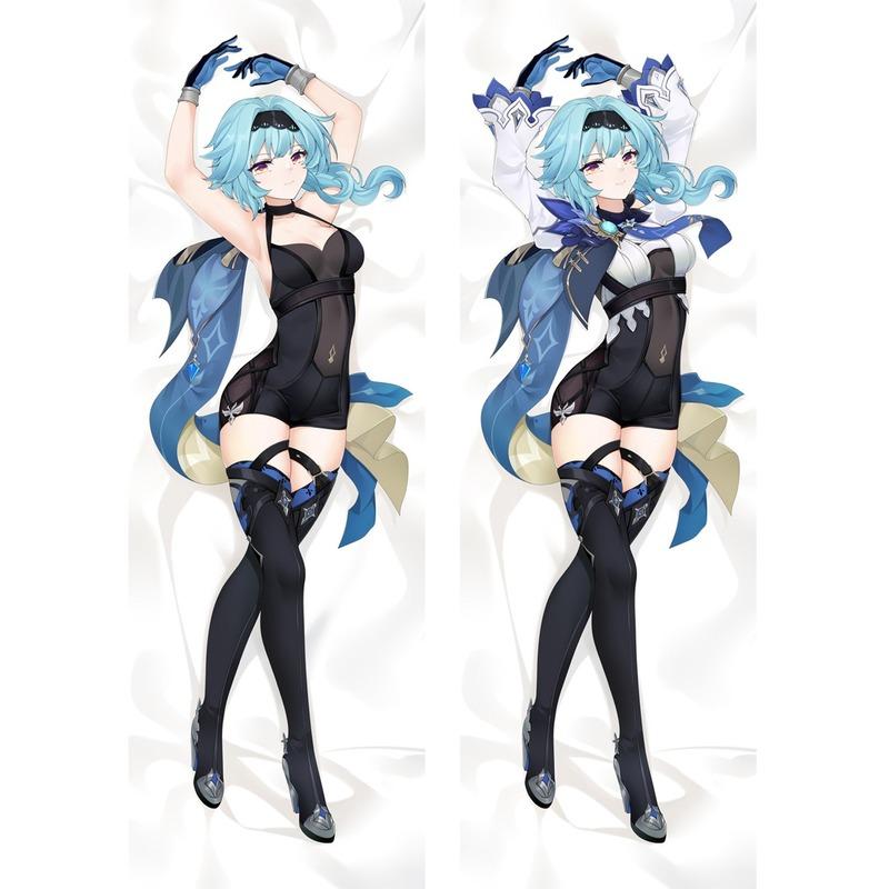 

60x180 см игра Genshin Impact Eula наволочка Dakimakura Eula костюм персиковая кожа отаку 2-сторонняя обнимающая подушка для тела чехол наволочка