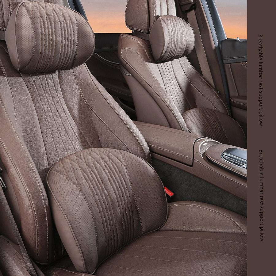 Memory Foam Car Neck Pillow Protects the Lumbar Back Supports the Breathable Headrest Relieves Pressure Car General Accessories