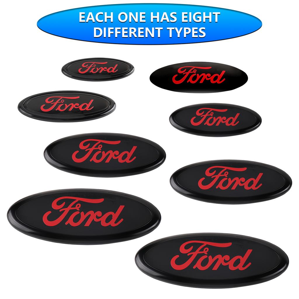 Original Replacement Car Front Grille Badge Trunk Cover Sticker For Ford Ranger Focus2 3 Mondeo C-Max Mustang Fiesta Kuga Escape