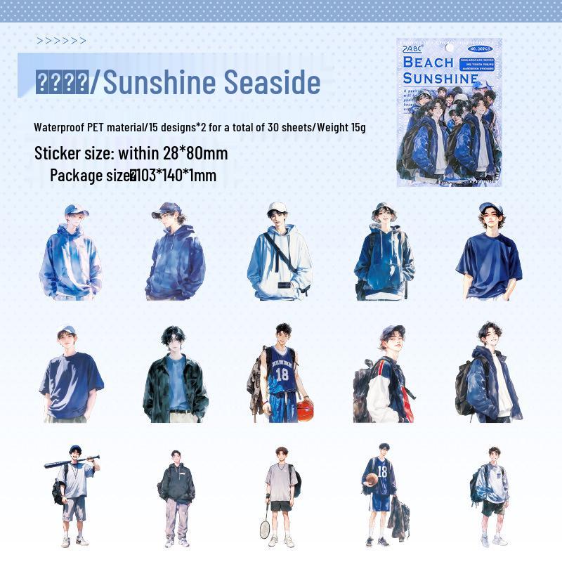 

Yuezhen Shulang Pace Набор стикеров для журнала ПЭТ с крупными символами - Высококачественные стикеры