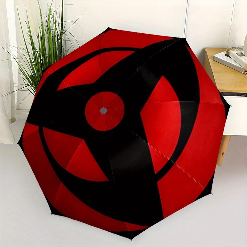 1pc Ninja Symbol Windproof Automatic Umbrella, Lightweight for Women/Men, Perfect Christmas Gift A0811210