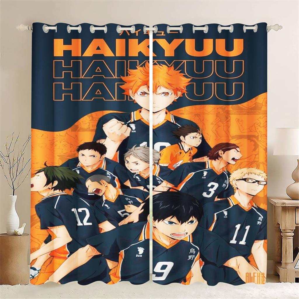 Cartoon Volleyball Youth Home 3D Print Cute Style Pink Decoration Polyester Window Blackout Children Bedroom