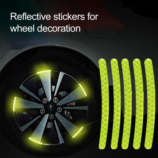 Car Accessories Wheel Sticker Reflective Stripe Waterproof Car Accessories Wheel Hub Sticker Driving Tape