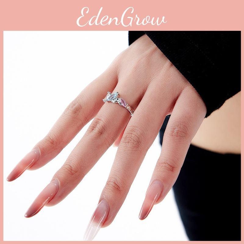 Versatile Elegant And Adjustable Ring With Bright Gemstones For Womens Fashion