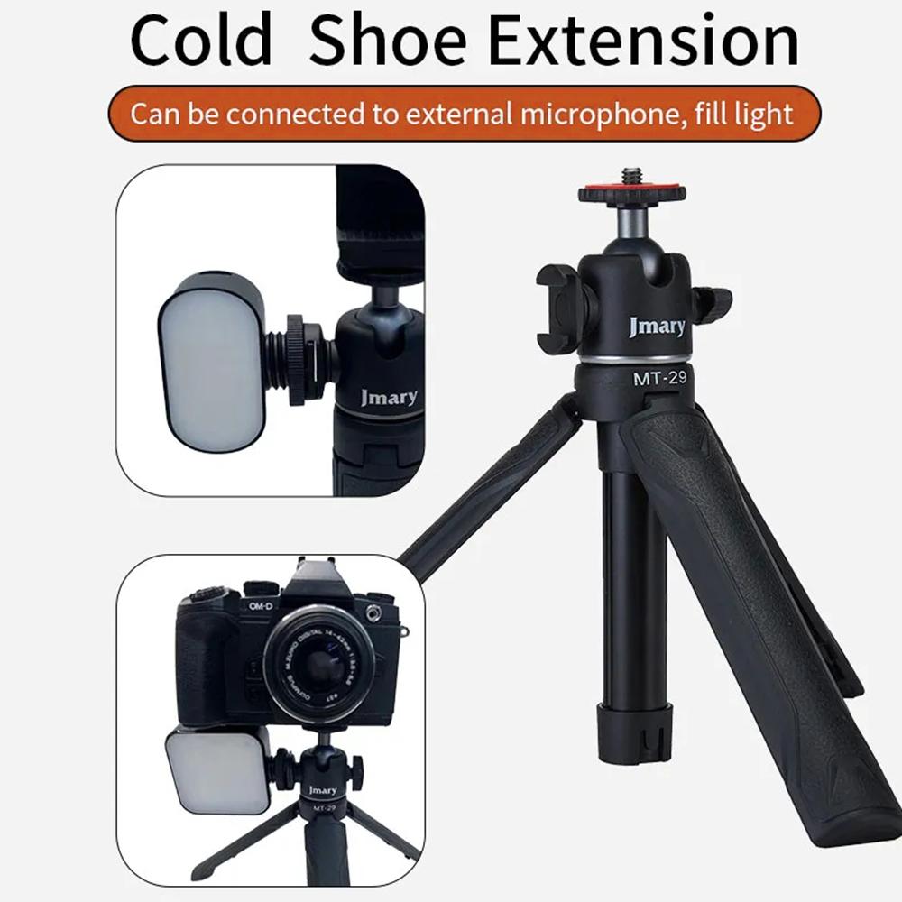 

JMARY MT-29 Portable Selfie Stick Camera Phone Holder Mini Extendable Live Streaming Desktop Tripod Type A