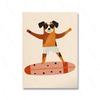Funny Animals Cool Lion Dog Scooter Gorilla Skateboard Posters Prints Wall Art Canvas Nursery Pictures for Baby Kids Room Decor