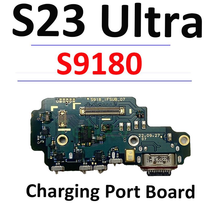 Náhradní díl pro Samsung S23 Ultra S918B S918E S918U Deska USB nabíjecího portu Hlavní signálová základní deska Flex kabel LCD