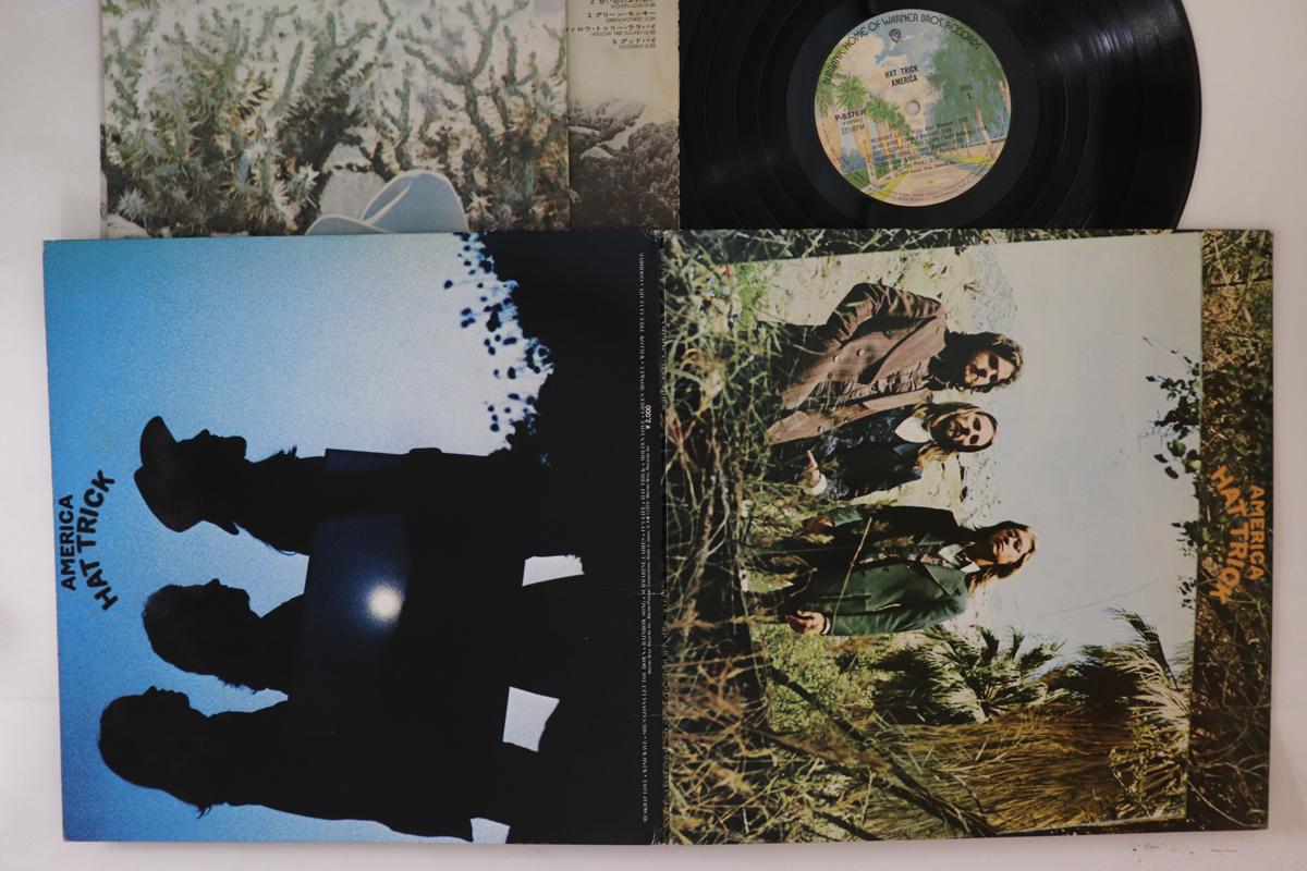 

LP Record AMERICA - Hat Trick P8376W WARNER BROS 1973 Japan Rock Used