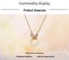 Trendy Pure Silver Butterfly Necklace with Hetian Jade Pendant - Women's Light Luxury Clavicle Chain