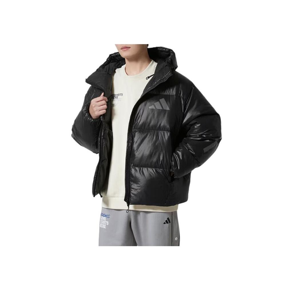 Adidas Zne FW25 Black Label Uniform Water Resistant Windproof Warm Casual 600 Fill Duck Down Puffer Jacket Men outerwear KH3980