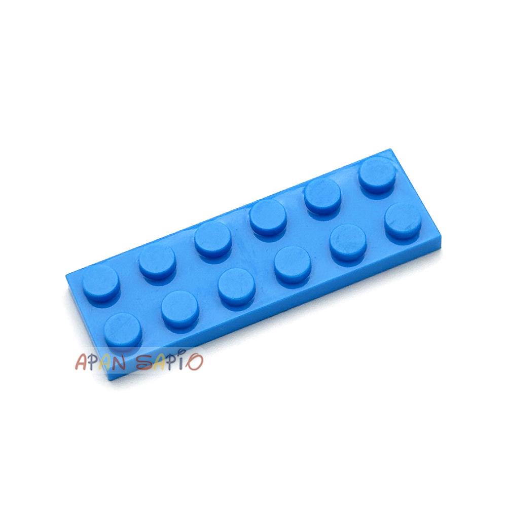 40pcs DIY Building Blocks Thin Figures Bricks 2x6 Dots 12Color Educational Creative Size Compatible With 3795 Toys for Children