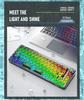AULA Wolf Spider F68 Transparent Bluetooth Wireless Mechanical Keyboard, Three-Mode, Hot-Swappable Ice Soul Switches