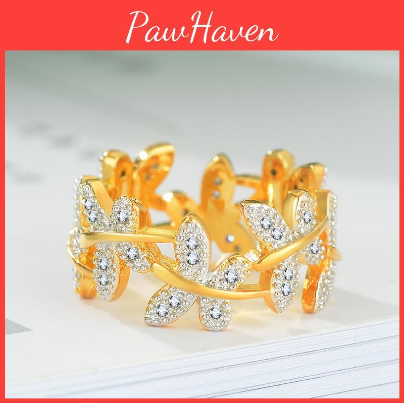 Stunning Vintage Style Butterfly Ring Crafted From Brass And Stainless Steel For Fashion Lovers