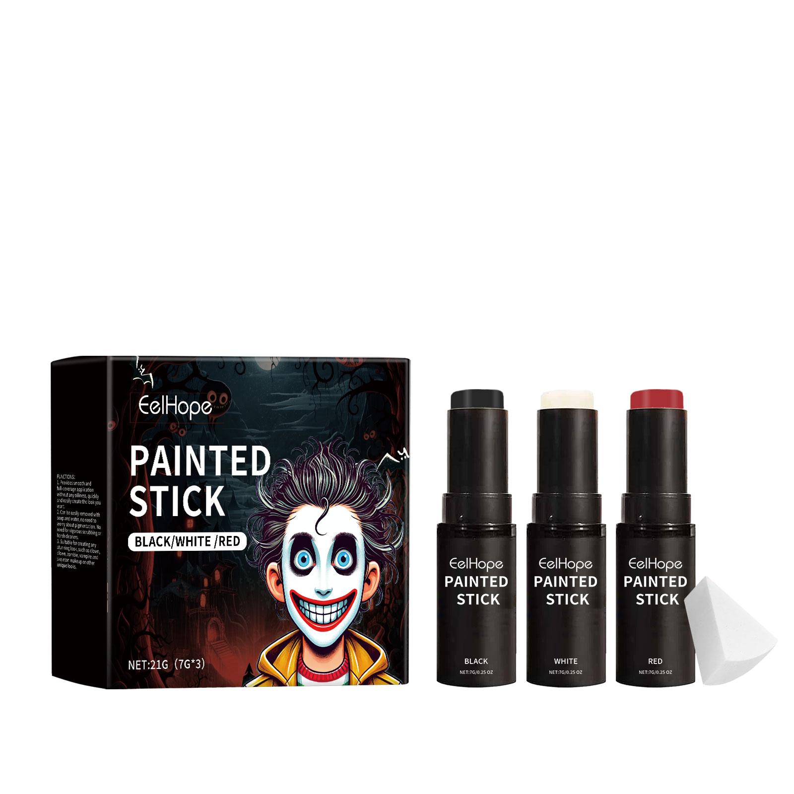 Halloween Body Paint Stick Set Full Coverage Body Paint Makeup Clown Face Paint Halloween Body Paint Stick Set Full Coverage Bod 1set