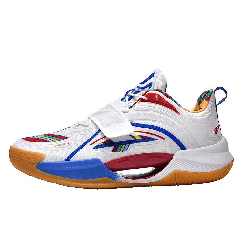 Guochao Youth Wear-resistant Non-slip Luminous Actual Basketball Shoes Men's and Women's Versatile Thick-soled Trendy Velcro Sports Shoes