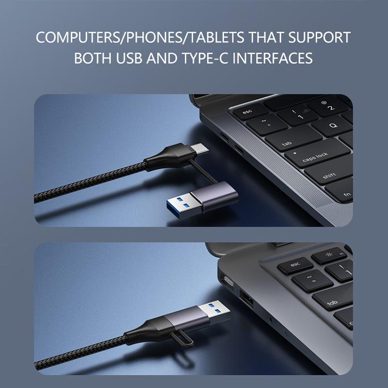 

T202 For Lenovo Huawei Xiaomi Laptop Tablet USB+Type-C 3.0 Data Hub to USB 3.0+3xUSB 2.0 Ports As Shown A