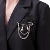Unisex Skull & Spider Web Bear Pearl Star Brooch - Creative Hip Hop Fashion Pin