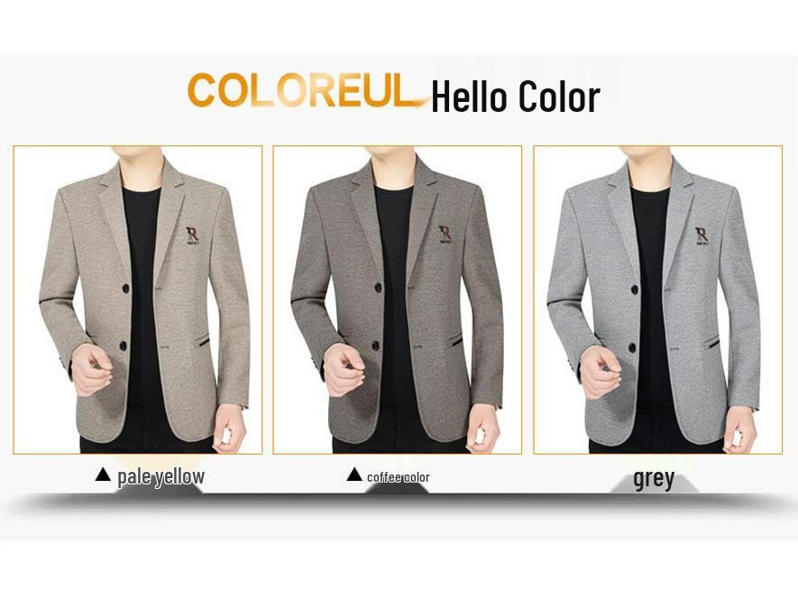 2024 Men's Business Casual Suit: Breathable, Comfortable Autumn/Winter Fashion Coat.