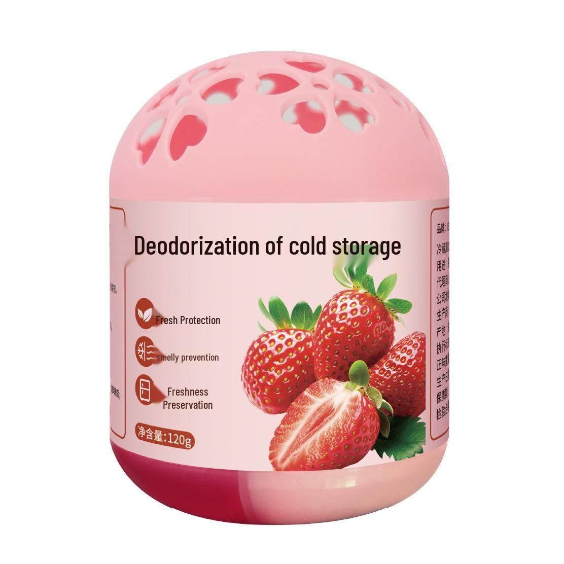 

Дезодорирующее яйцо для холодильника с двумя отделениями, 120 г - Устранитель запаха и очиститель земляничный