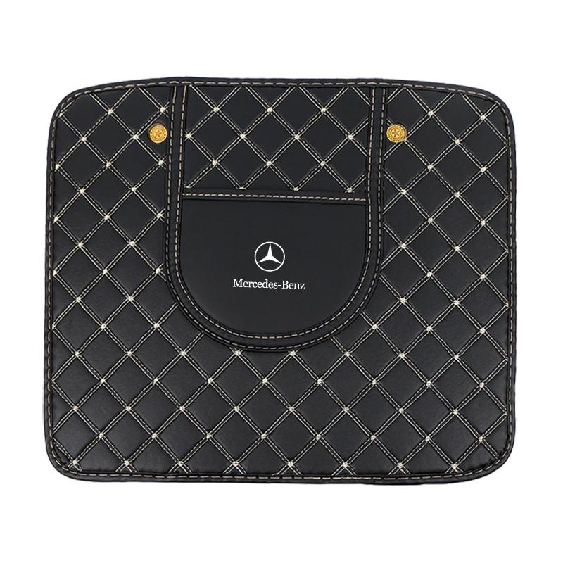 Car Seat Anti-Kick Pad Back Anti-Dirt Protector Cover For Mercedes Benz AMG W212 W205 W246 W177 W176 W213 GLC GLE GLS ML Welcome Laser Projection Lamp