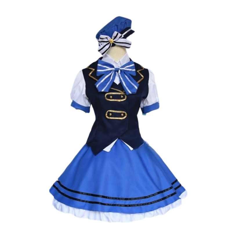 Go Chuumon Wa Usagi Desuka Kafuu Chino Cosplay Cosutme Female Anime School Attire With Polyester Fabric For Role Play