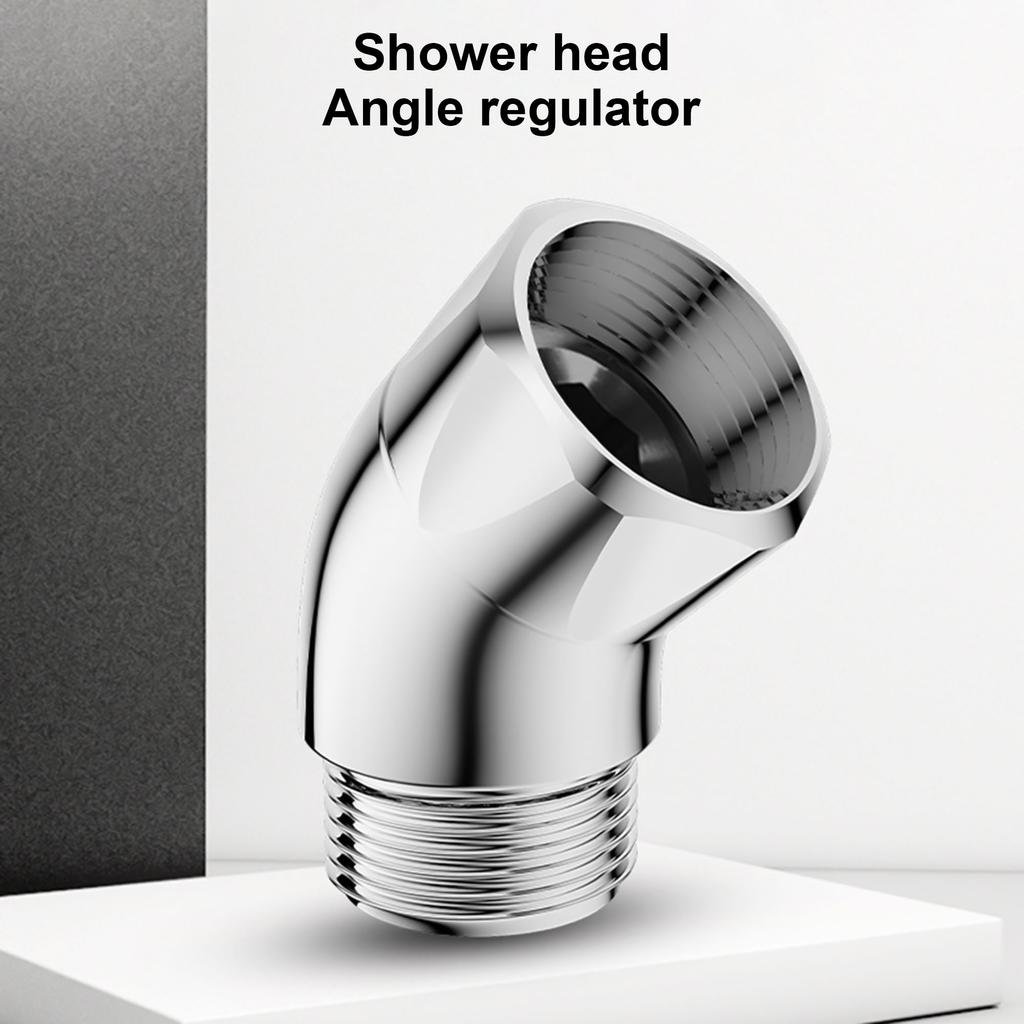 2Pcs Shower Elbow Adapter Shower Head Elbow Adapter 135 Degree Shower Head Extension Arm Connector for Hand Shower