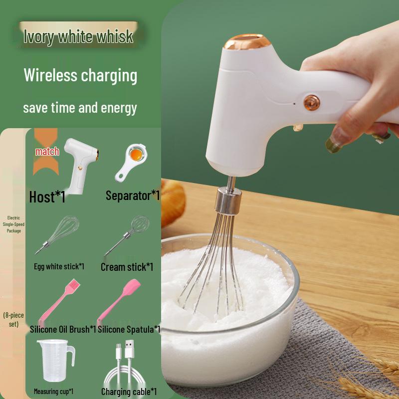 Rechargeable Electric Egg Beater & Automatic Whisk Mixer for Baking