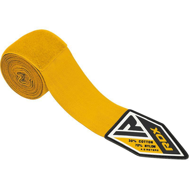RDX Boxing Wraps - HWX Bandages Yellow 4.5m
