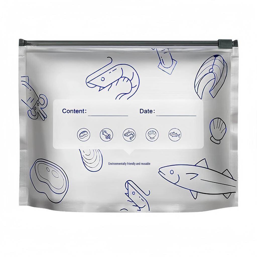 Food Grade Airtight Aluminum Foil Sealing Bag for Fresh-Keeping in Refrigerator/Freezer