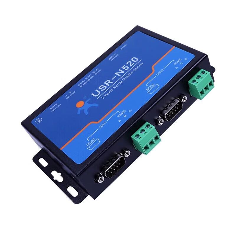 LonHand N520 Industrial Dual-Port RS232/422/485 To Ethernet Serial Server