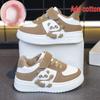 Children's Cartoon Fleece-Lined Skate Shoes: Warm, Cotton-Padded Casual Shoes for Toddlers & Young Kids.