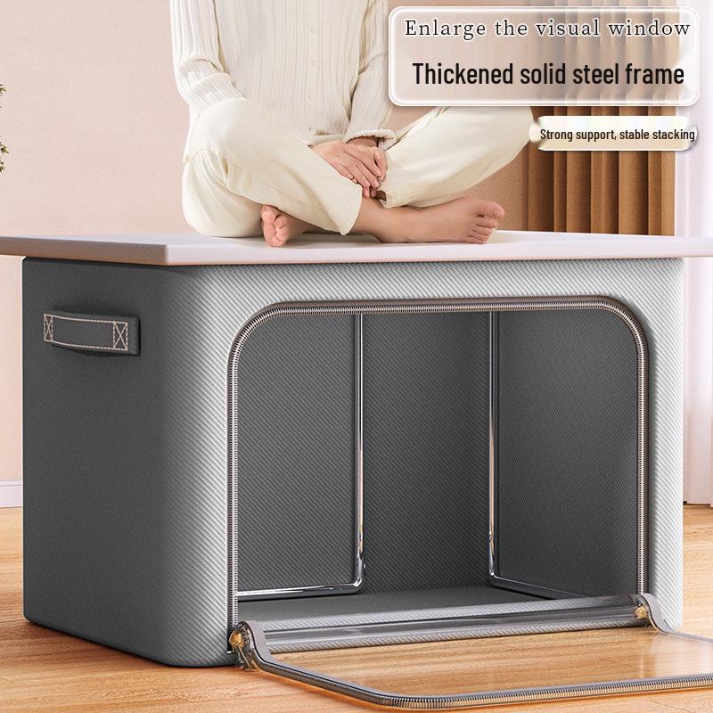 Foldable Oxford Cloth Wardrobe Organizer Basket Box