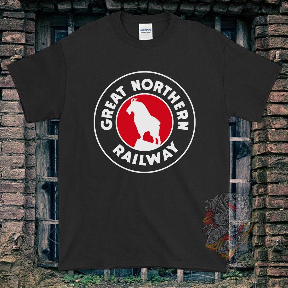 New Great Northern Railway Logo Men s Funny T-Shirt Size S to 5XL XL