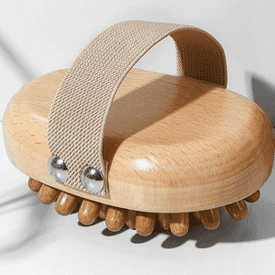 

Meridian Soothing Solid Wood Universal Body Massage Brush with Soft Bristles for Tendon Loosening