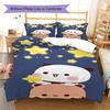Bubu Dudu Pattern Bedding,Quilt Set Quilt Cover Pillowcase Home Birthday Gift(1 * Duvet Cover + 2 * Pillowcase, Without Core)