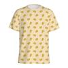 Men Kids Cartoon Cheese Chocolate Pattern T-shirt 3D Printed Summer Loose Short Sleeve Top Street Round-Neck Tee