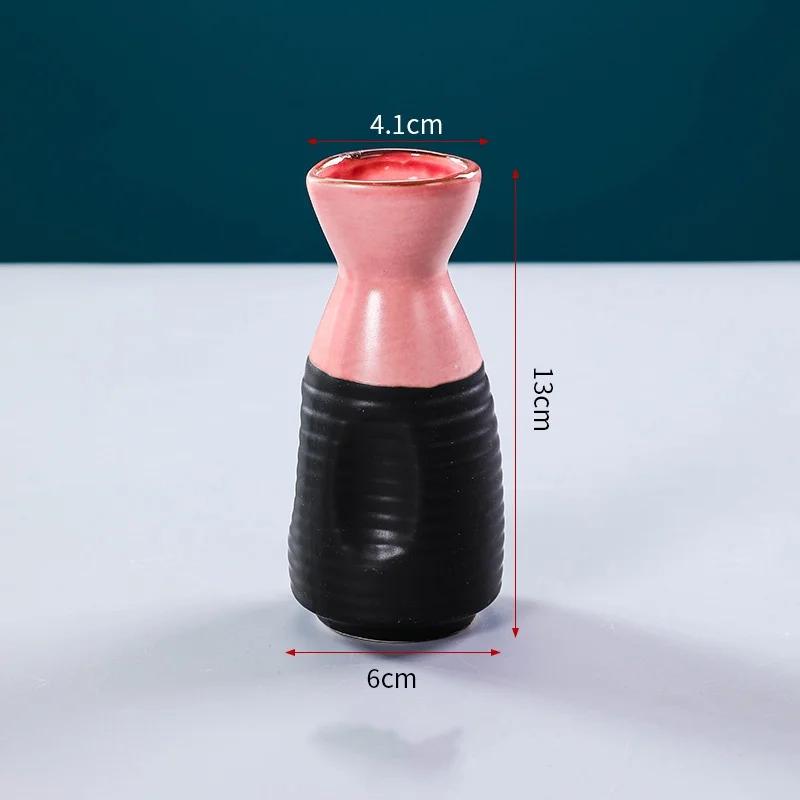 Sushi Shop Sashimi Plate Decoration Ceramic Small Bottle Dry Ice Japanese Kitchen Tableware Restaurant Toothpick Holder Storage