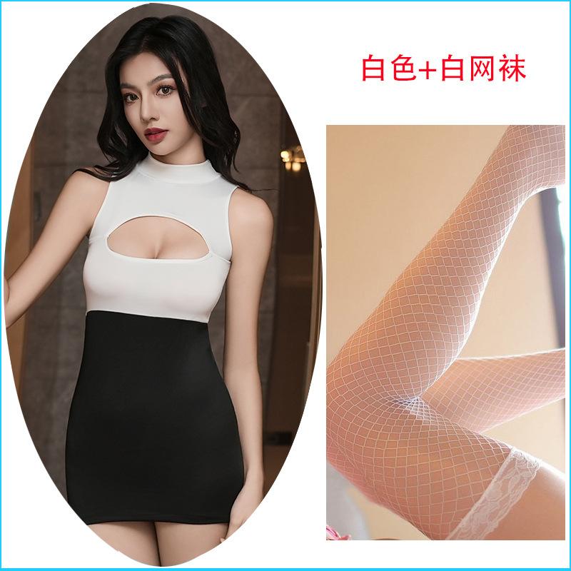 Night concubine sexy underwear tight ** hip skirt secretary pajamas temptation flirting qqny2