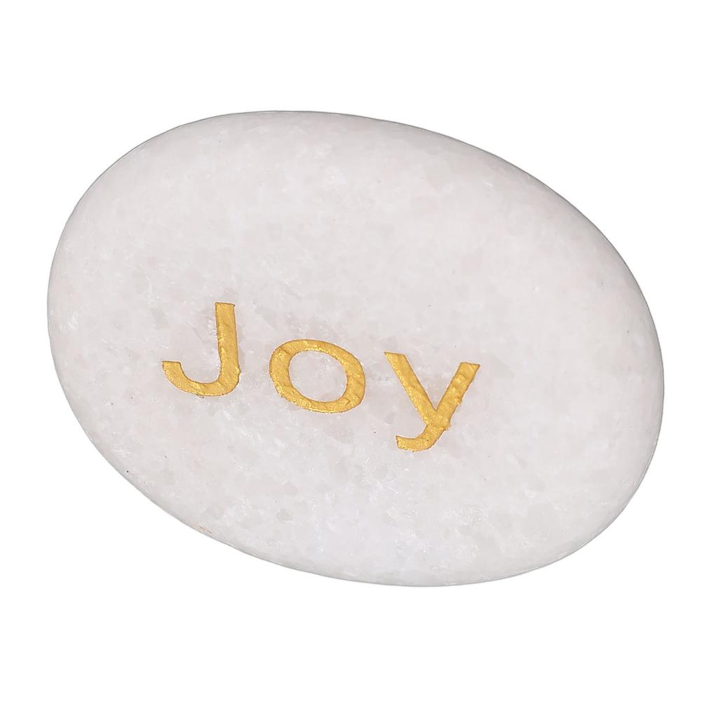 Inspirational Stone Engraved Letters Marble Stone for Encouragement Decoration Holiday Present