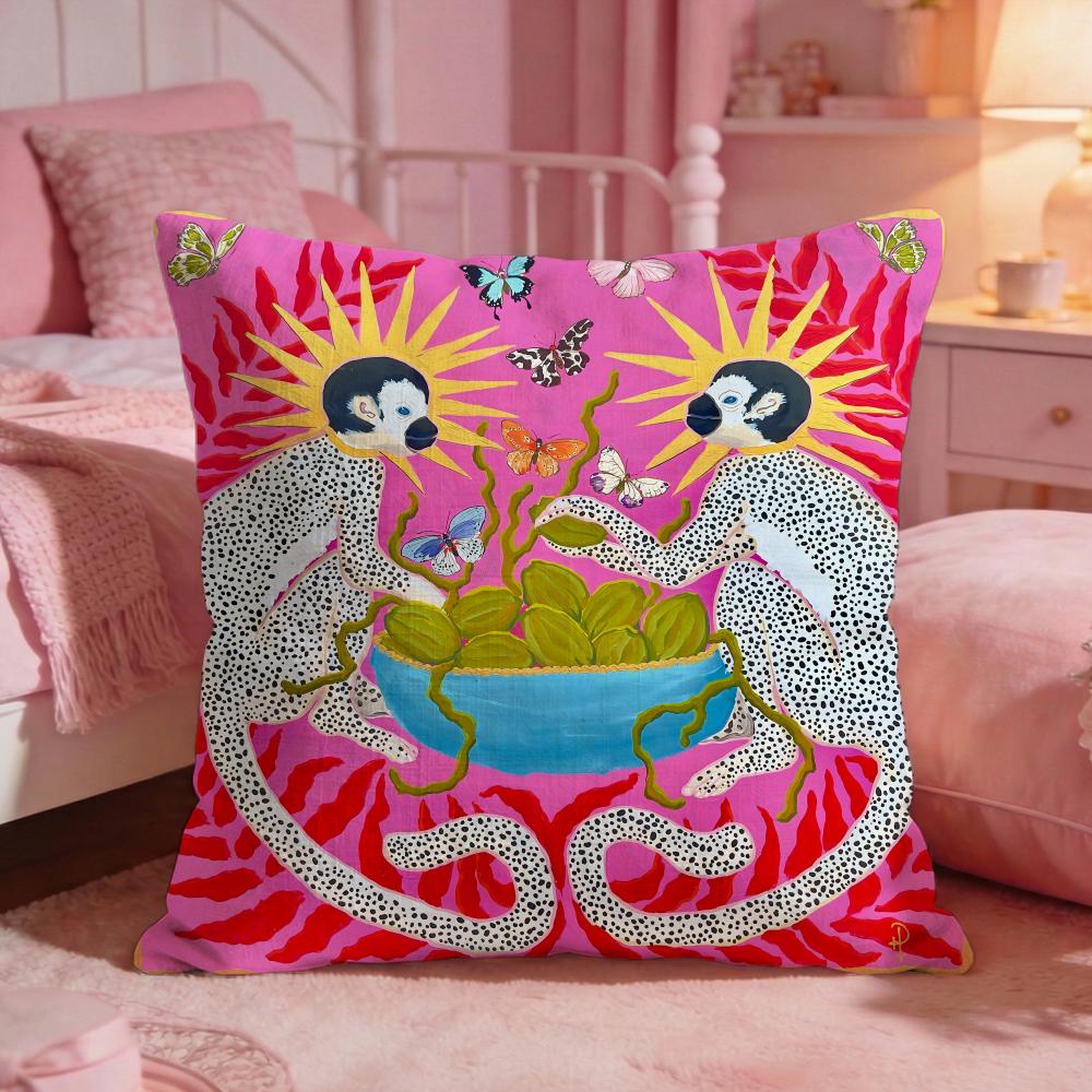 PPaige GGemmel MMonkey Cushion Cover Premium Comfort Reversible Pillow Cove Two In One Design For Any Room Car Interior