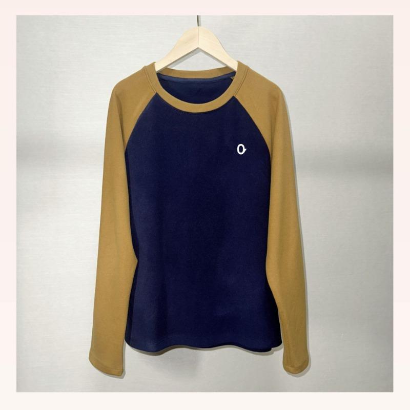Autumn Winter Plus Plush Thick Loose Color Blocked Long Sleeved T-shirt for Women Hoodie Base Shirt Slimming Top T-Shirts Women’s