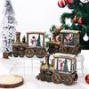 Santa Claus Train Ornament Night Light - Gold Water-Injectable Christmas Decoration Gift