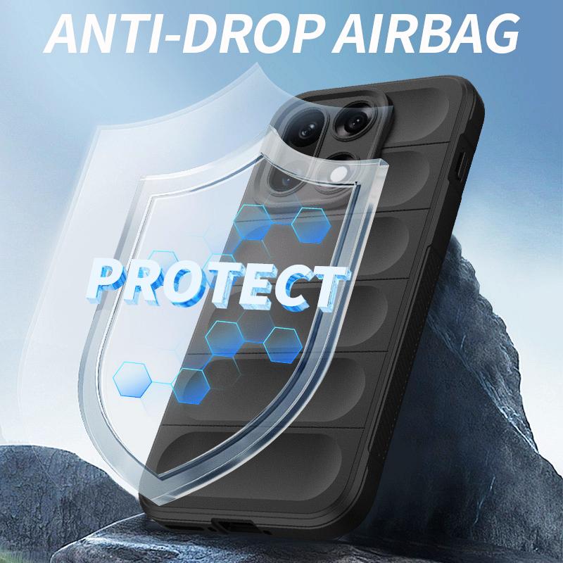 KEYSION Heavy Duty Shockproof Matte Phone Case for OnePlus 15 5G Anti-skid Soft Silicone Phone Back Cover for One Plus 1+15