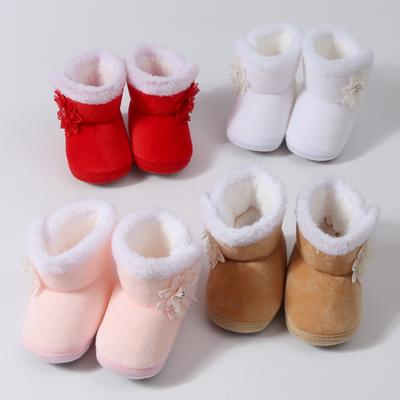 Infant Baby Girls Warm Boots Soft-soled Cotton-padded Shoes