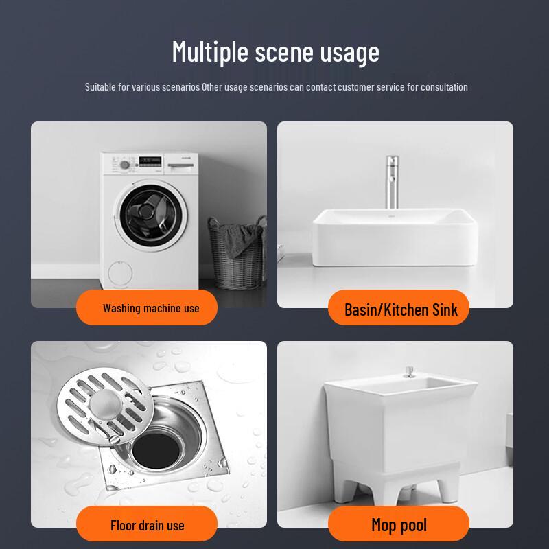 Waschmaschinen-Ablaufanschluss mit geruchshemmendem Bodenablauf