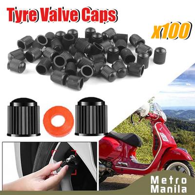 20-100PCS Universal Tyre Valve Dust Caps Valve Stem Covers Plastic Tire Caps Rubber For Car Moto Bicycle Accessories