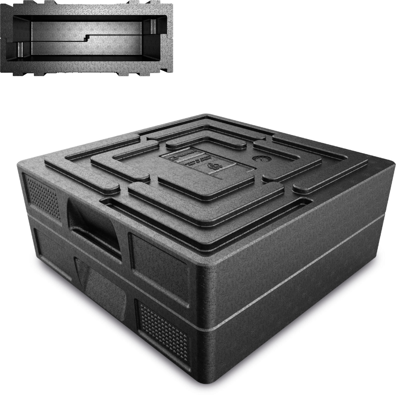 SALTO Thermobehälter für Catering zum Transport von Lebensmitteln innen 35x35x8cm 9L