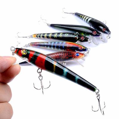 8pcs//lot Minnow Bait Bass Fishing Lure Plastic CrankBait Fishing Tackle 9cm//8.3g